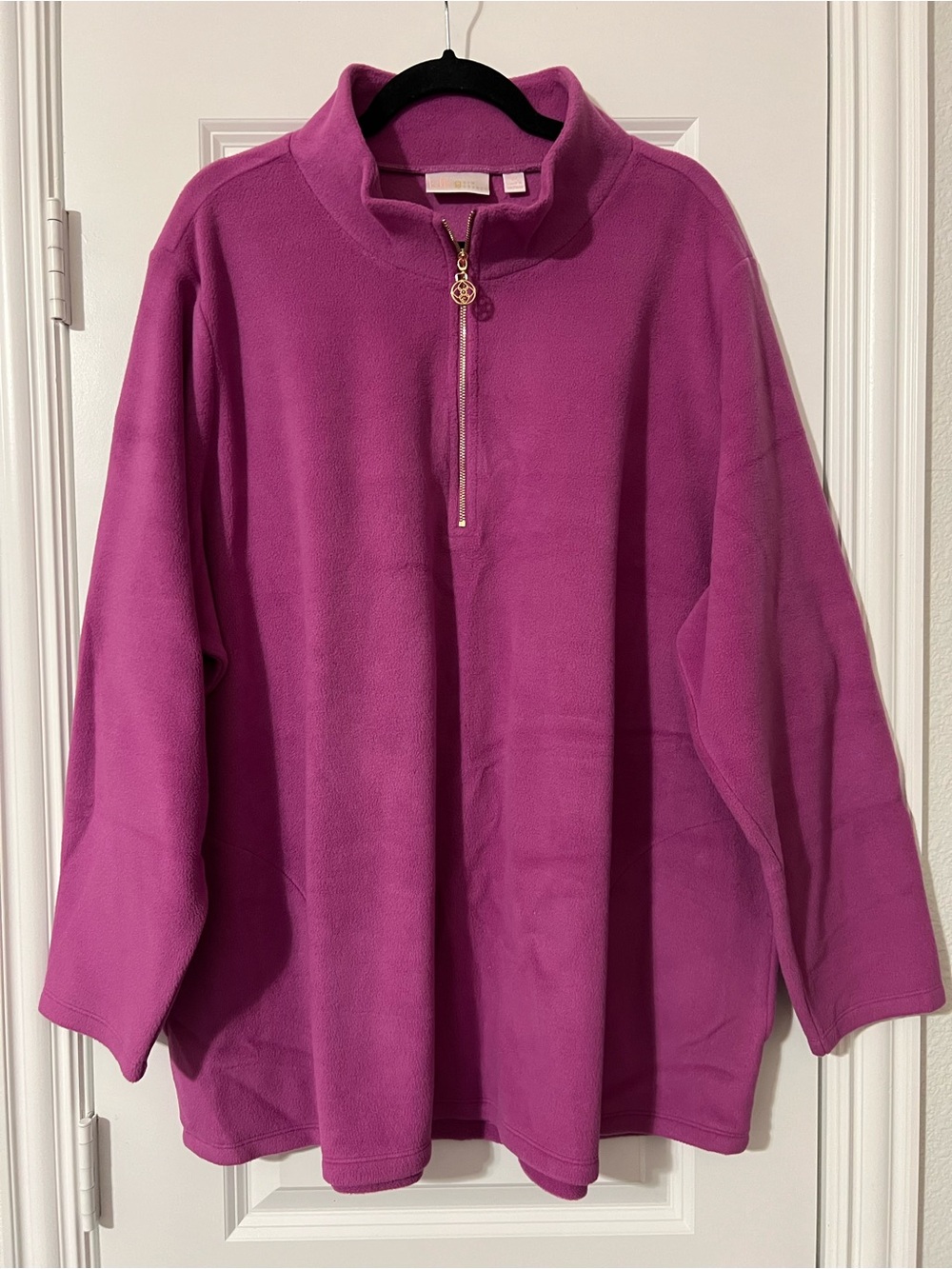 Fuchsia Half-Zip Pullover Fleece